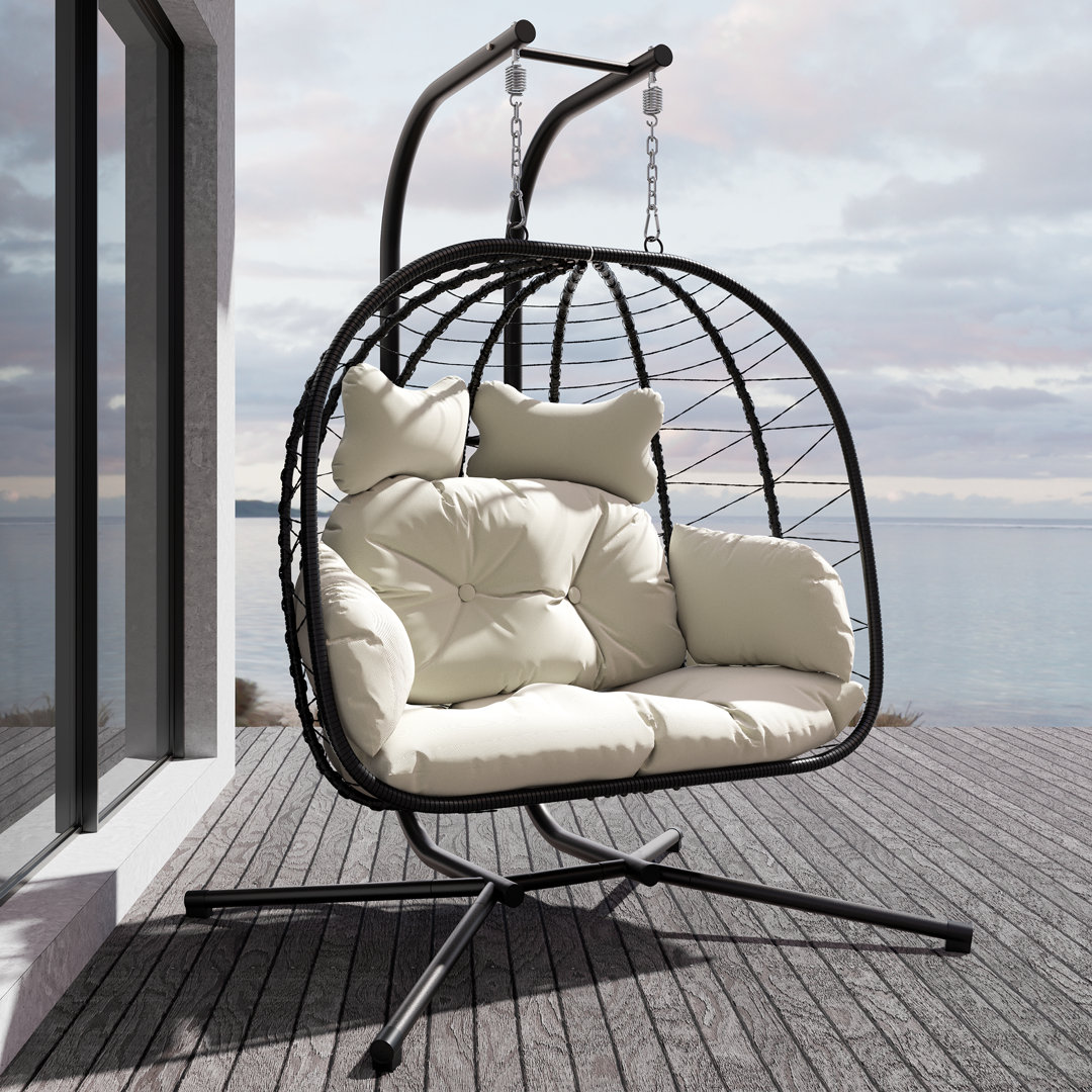 Chousein Egg Chair with Stand for 2 Person